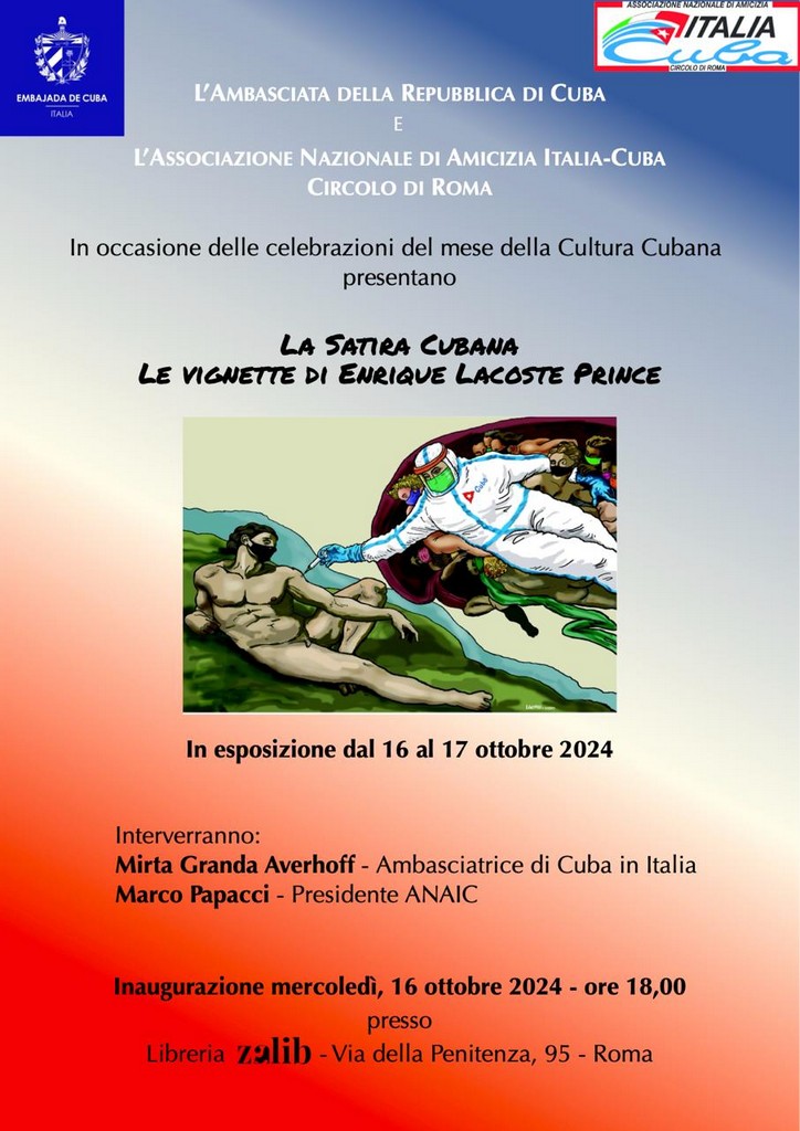 16/10/2024 - Inaugurata la mostra di vignette di Lacoste Prince