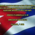 25/01/2026 - Manifestazione contro la minaccia di aggressione a Cuba