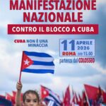 11/04/2026 - Manifestazione nazionale contro il blocco a Cuba