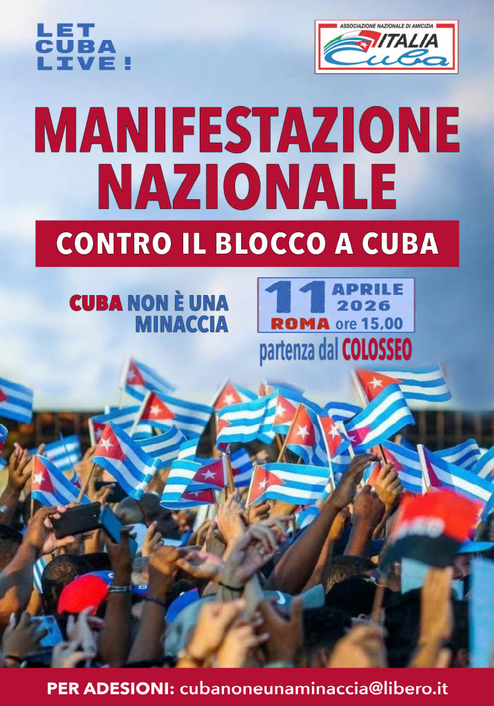 11/04/2026 - Manifestazione nazionale in difesa di Cuba