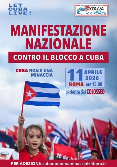 11/04/2026 - Manifestazione nazionale in difesa di Cuba