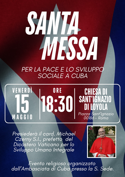 15/05/2026 - Santa Messa per la pace e lo sviluppo sociale a Cuba