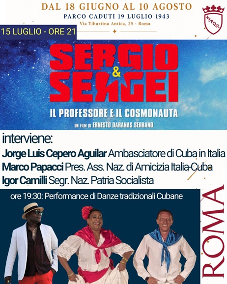 15/07/2026 - Proiezione film "Sergio e Sergei"