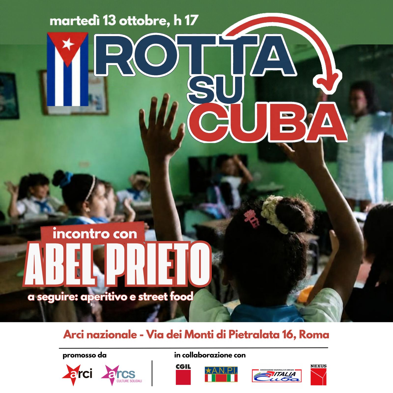 13/10/2026 - Rotta su Cuba, Incontro con Abel Prieto